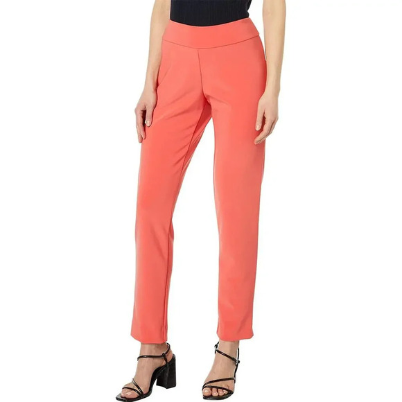 Krazy Larry Coral Microfiber Skinny Pull-On Pants Size 4 - Picture 1 of 5